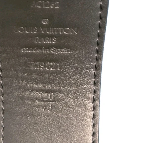 Louis Vuitton Reversible Brown/ Black (Unisex)Monogram LV Logo Belt Sz 120/48 - Picture 10 of 10